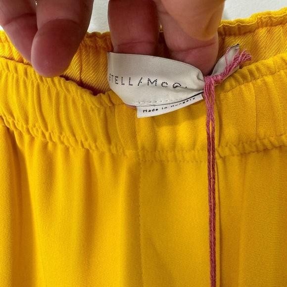 NWT Stella McCartney yellow elastic waist bermuda short size 34 1892 - Picture 2 of 4